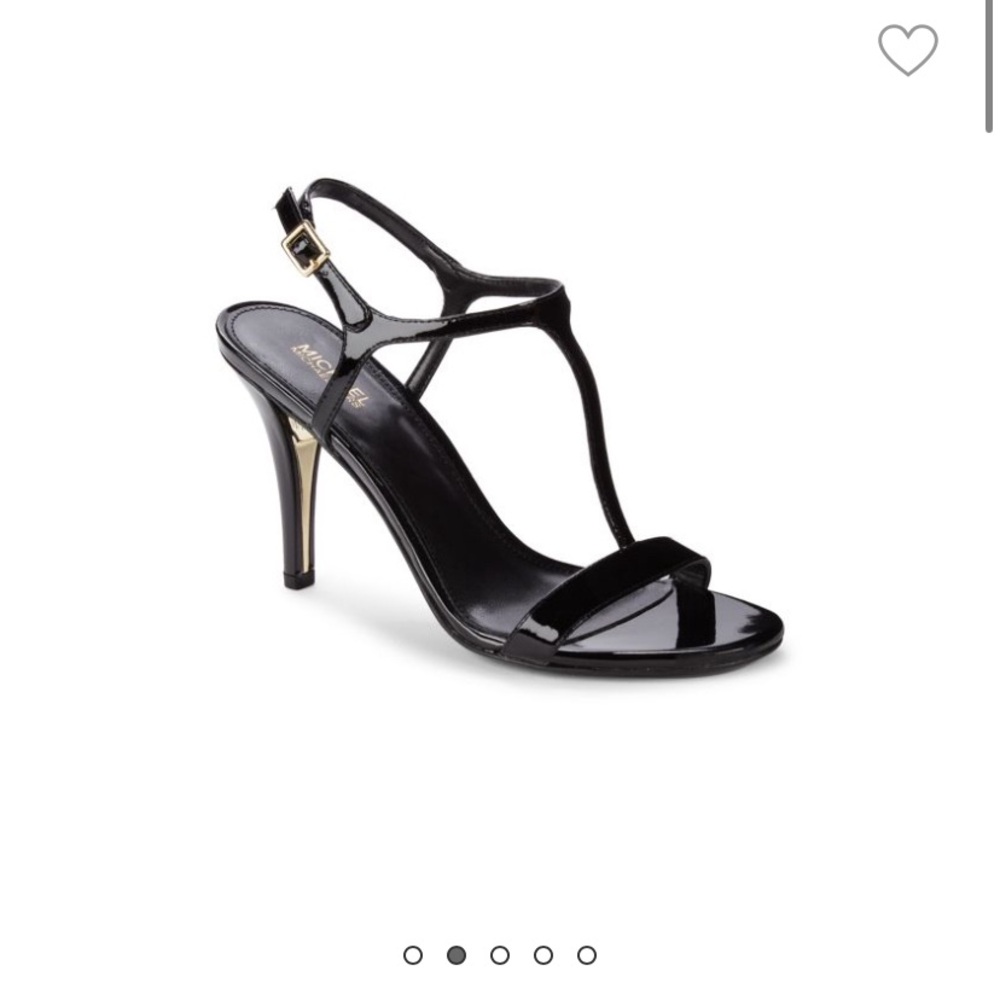 Michael Kors Arden Patent Leather T-Strap Heel